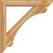 Ekena Millwork Legacy Slat Rough Sawn Bracket w/ Offset Brace, Western Red Cedar, 6"W x 36"D x 36"H BKT0604X36X36LEC06RWR - alternate 2